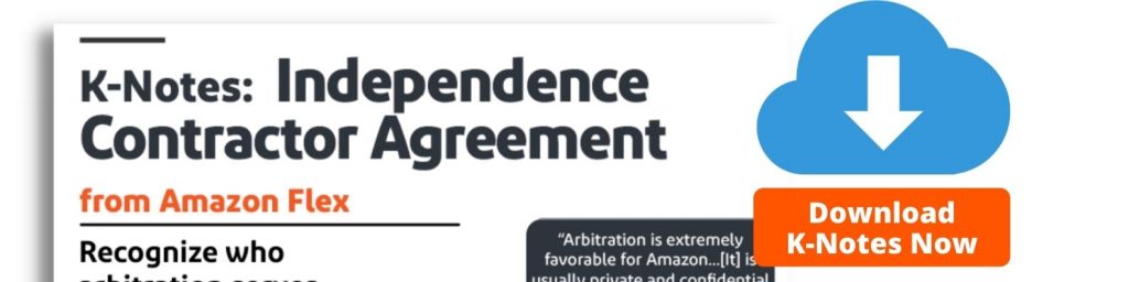 K-Notes: Independent Contractor Agreement from Amazon Flex - Download Now