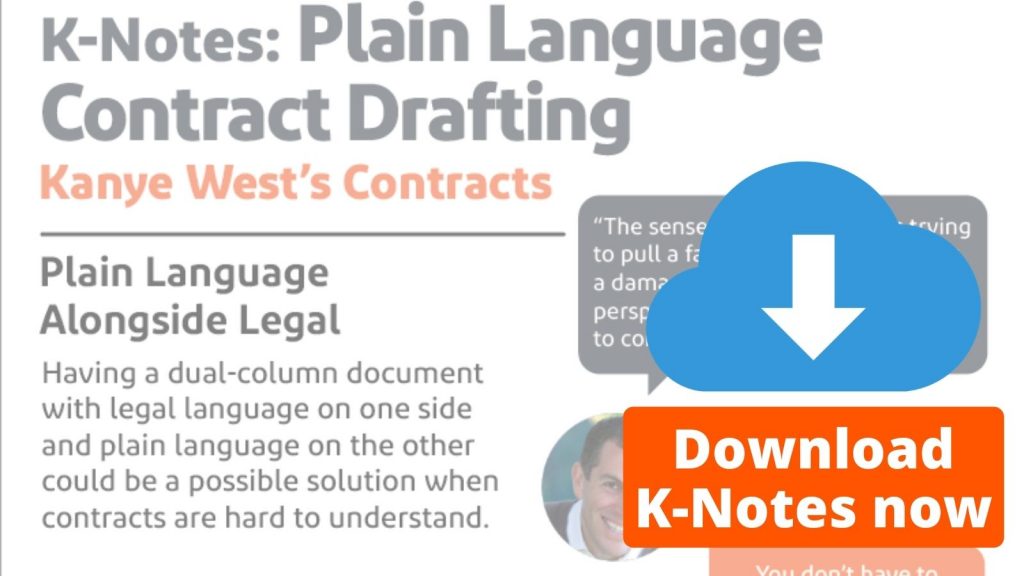 Plain Language Contract Drafting K-Notes Download Now