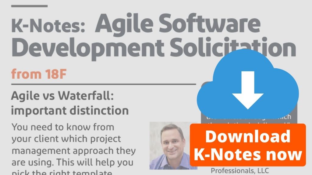 K-notes: Agile Software Development Solicitation Download Now