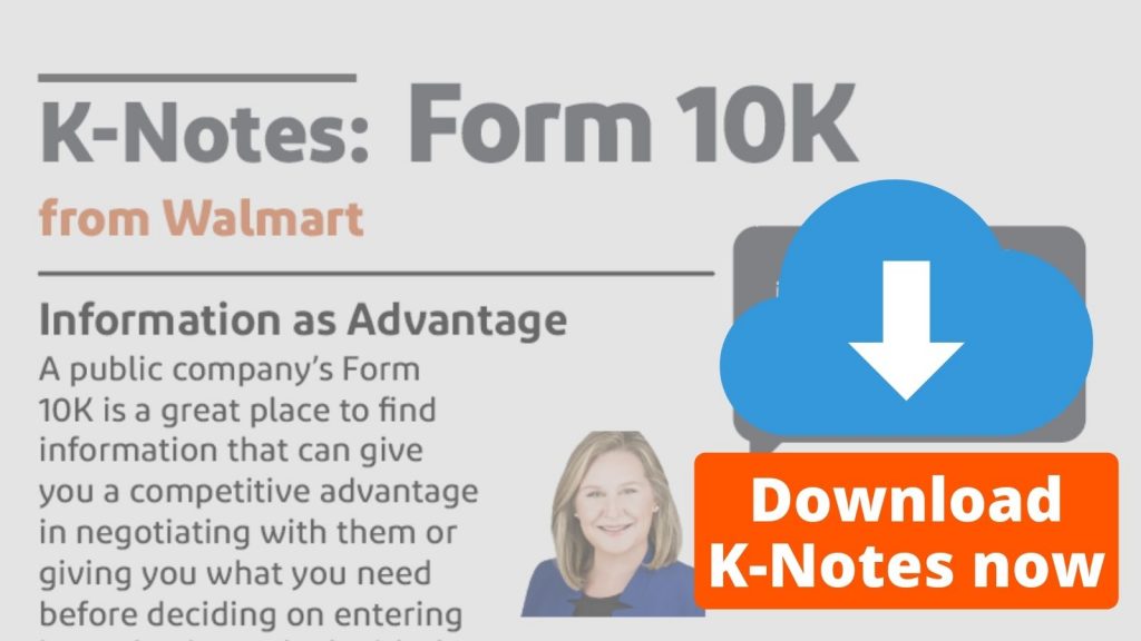 K-notes: Form 10K from Walmart download now