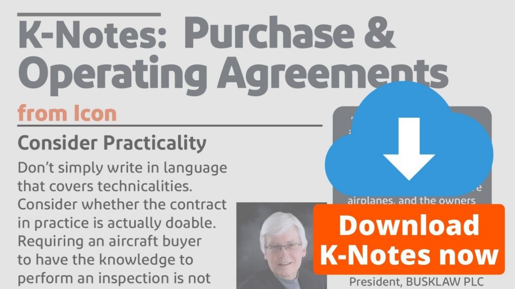 K-Notes: Purchase & Operating Agreements Download Now