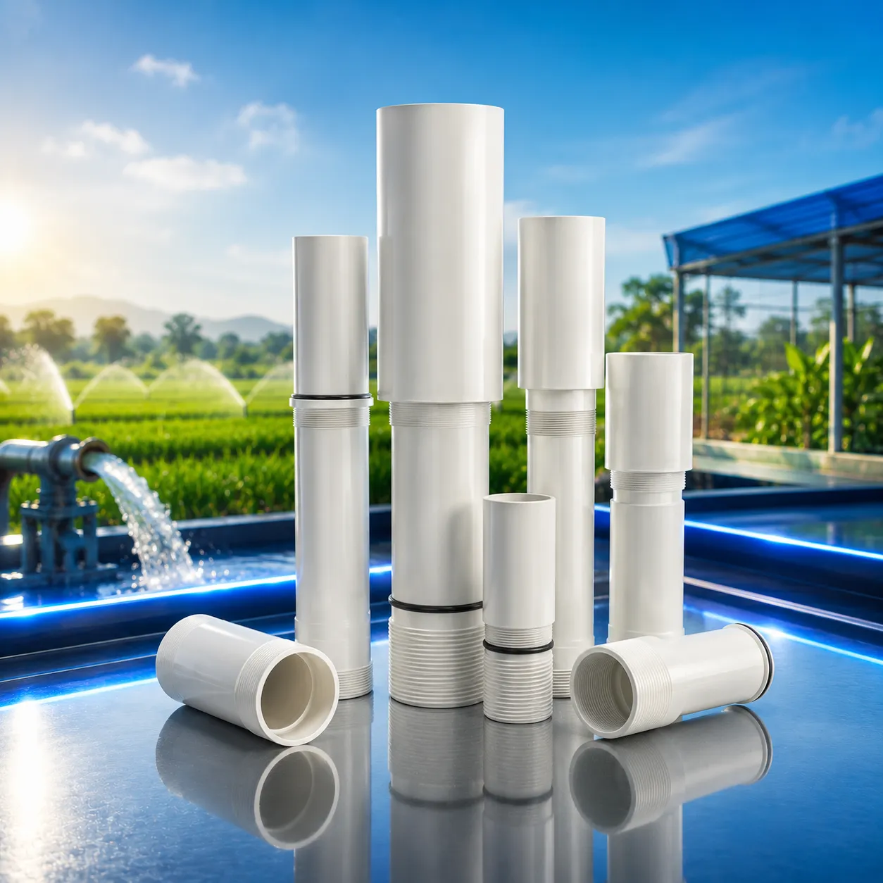 PVC Column Pipes Green Valley