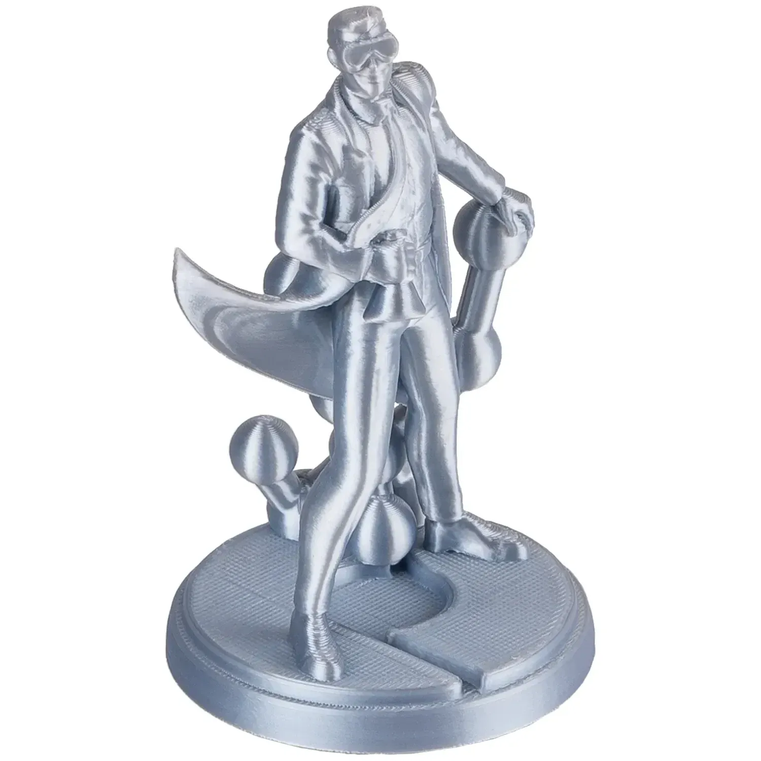 A print in Panchroma Silk PLA Silver