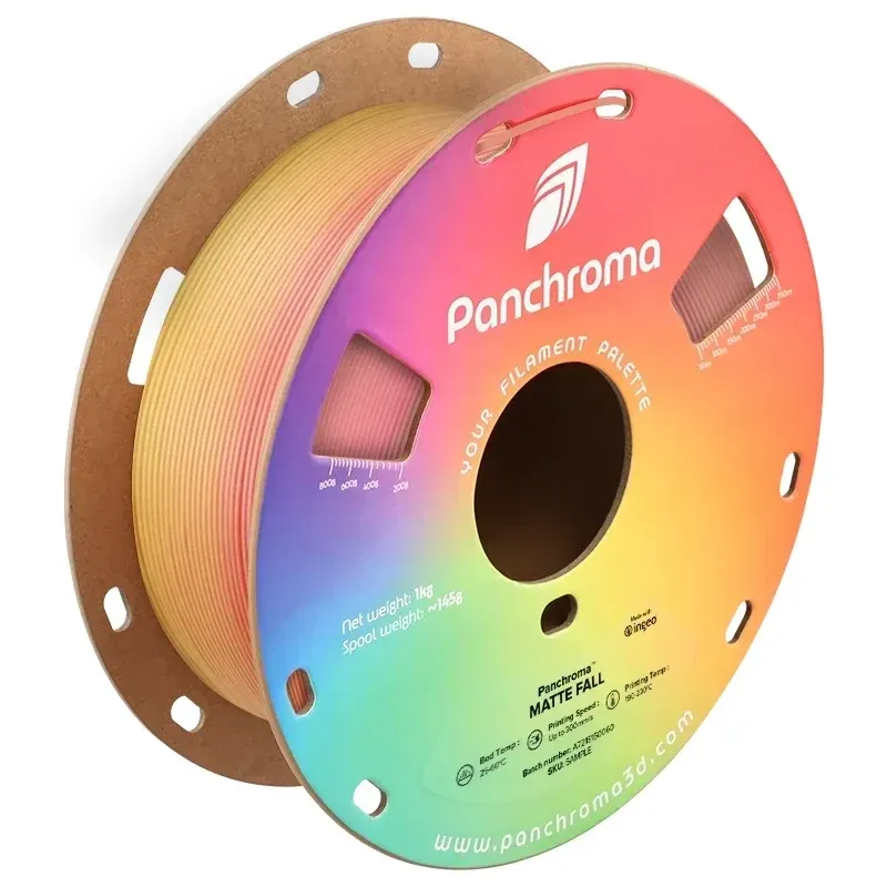 Panchroma Gradient Matte PLA Fall, 1.75 mm 1 kg spool with a printed example