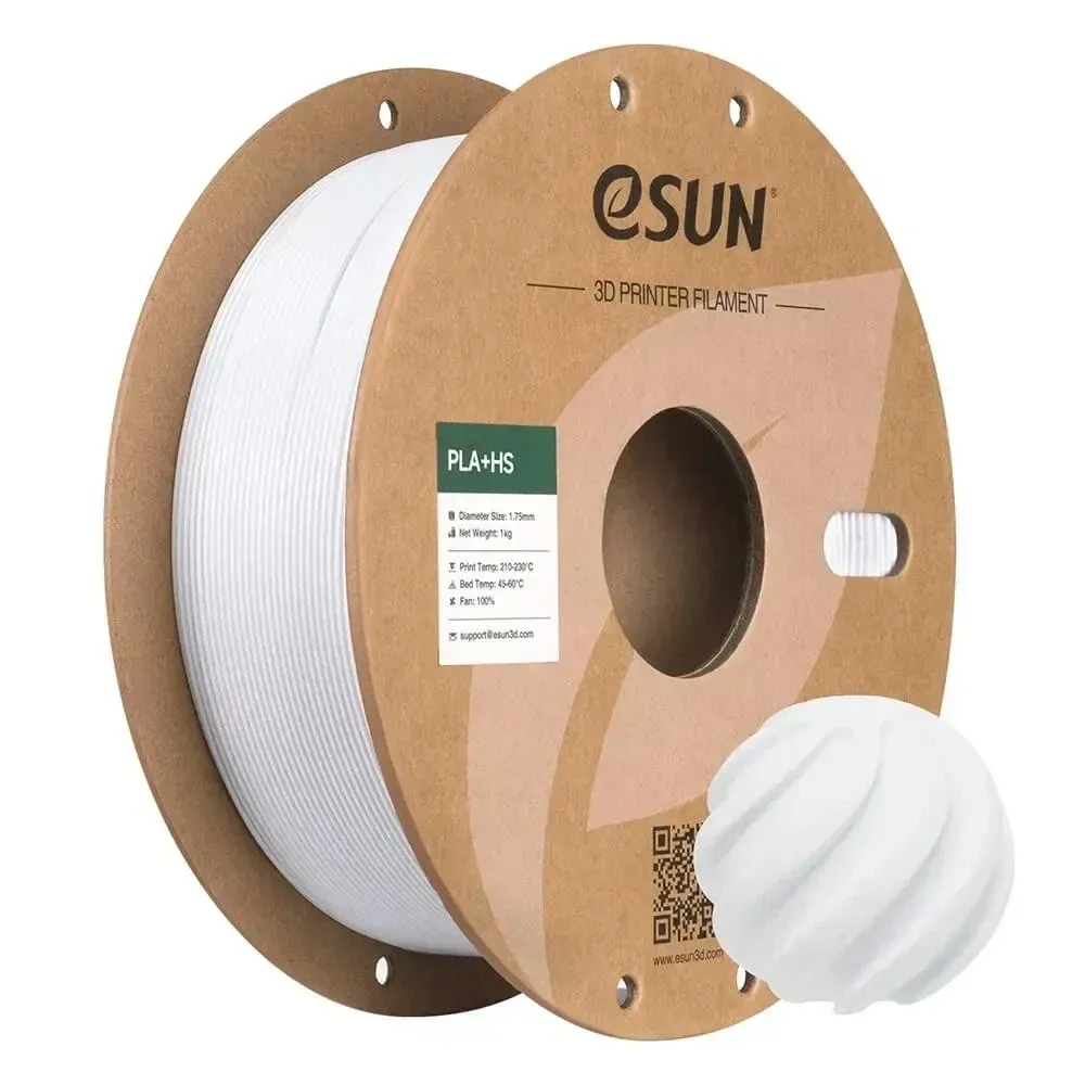 eSUN PLA+HS Cold White, 1.75 mm 1 kg spool