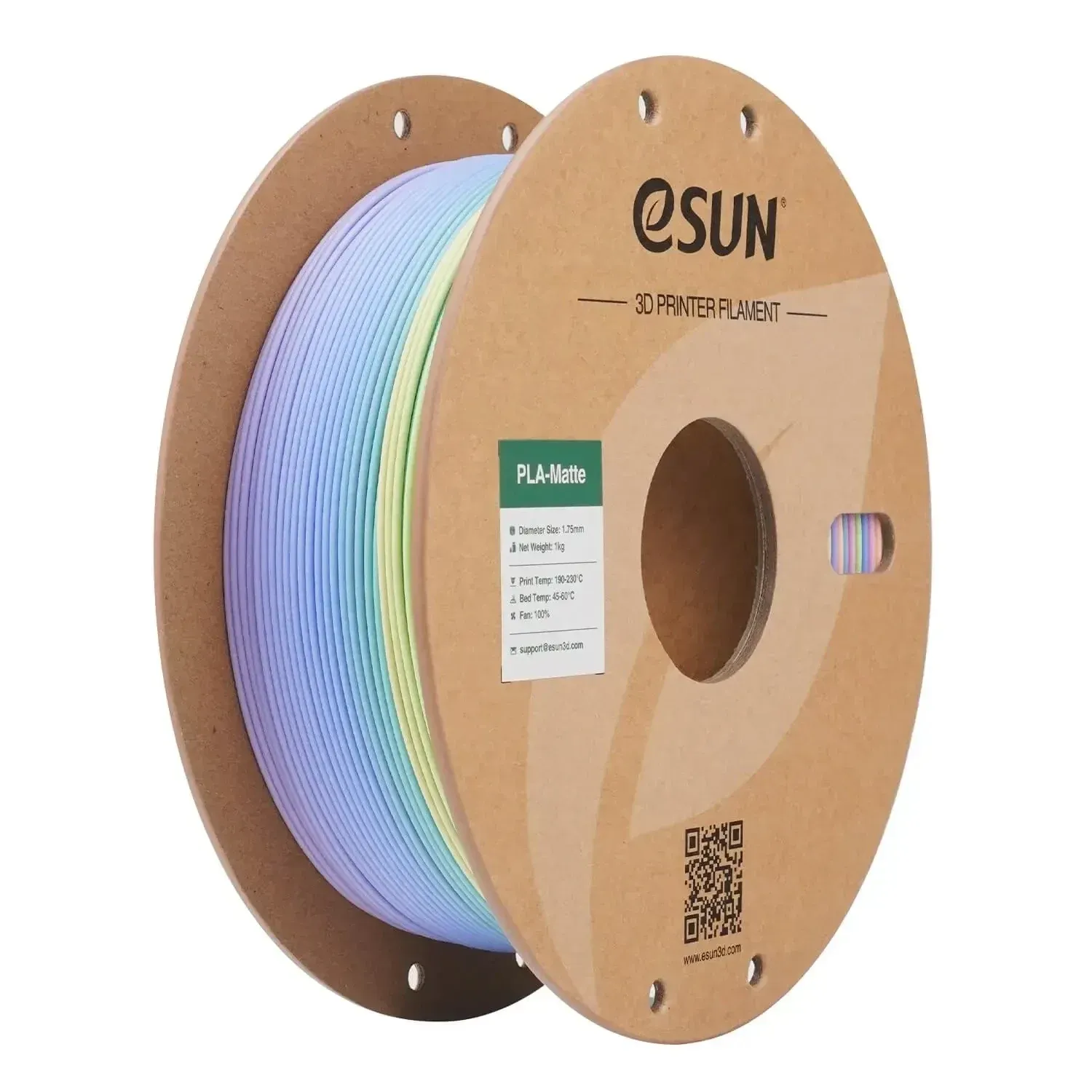 eSUN PLA-Matte Rainbow Macaron, 1.75 mm 1 kg spool