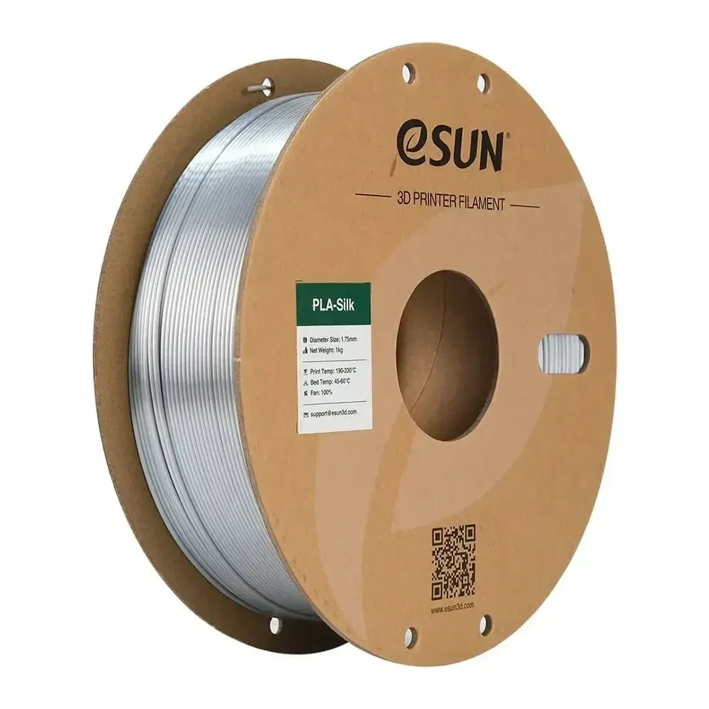 eSUN PLA-Silk Silver, 1.75 mm 1 kg spool