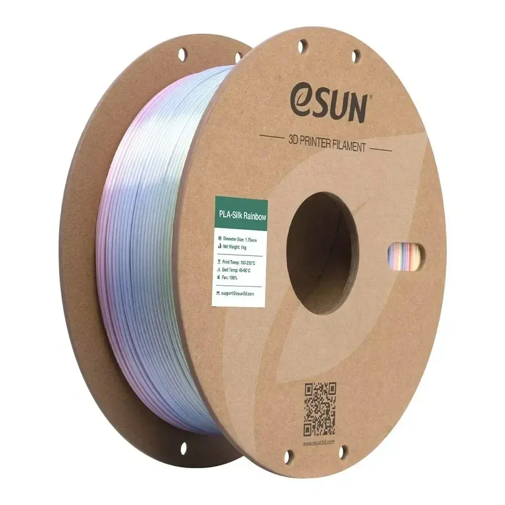 eSUN PLA-Silk Rainbow Jade Pool, 1.75 mm 1 kg spool