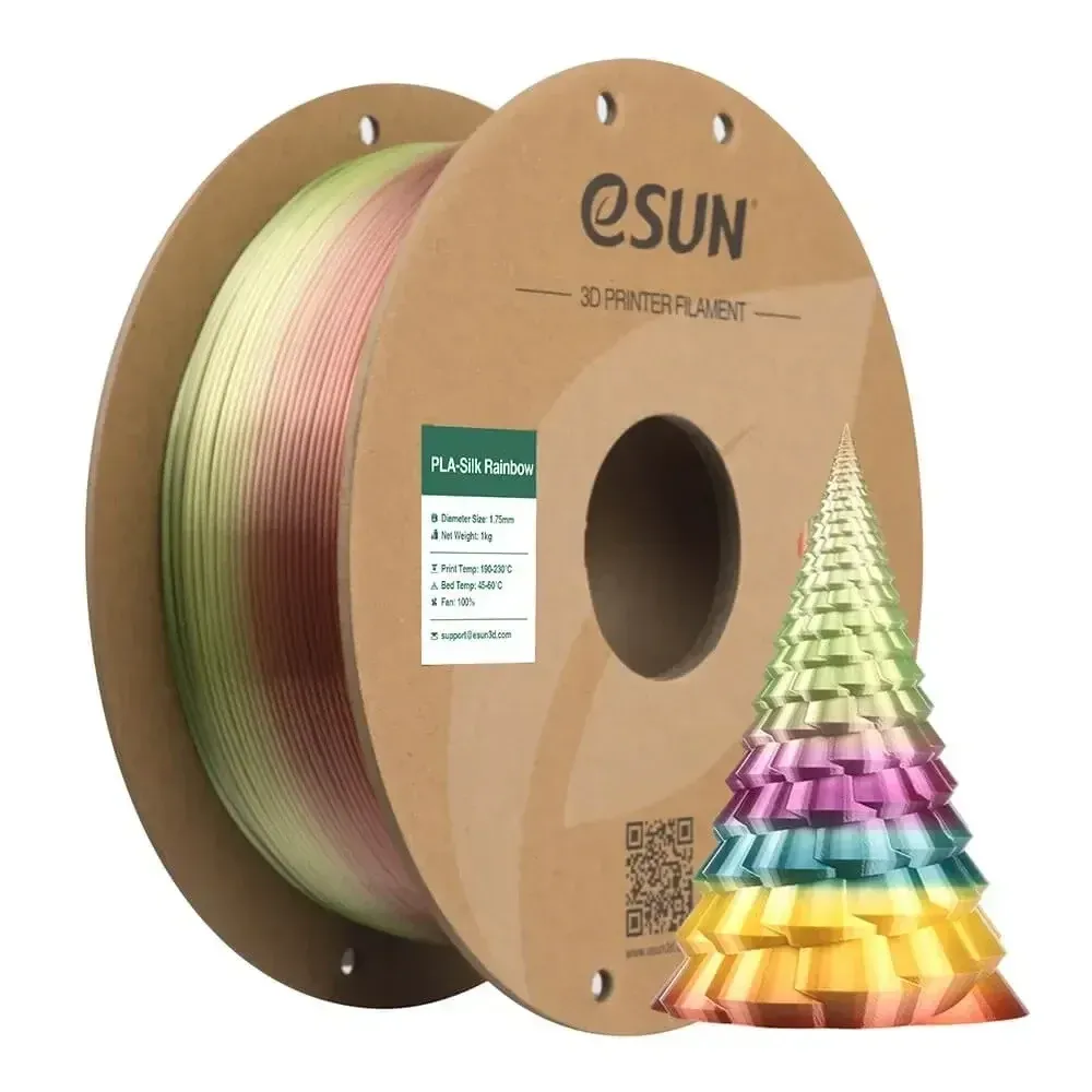 eSUN PLA-Silk Rainbow Silk Rainbow B, 1.75 mm 1 kg spool