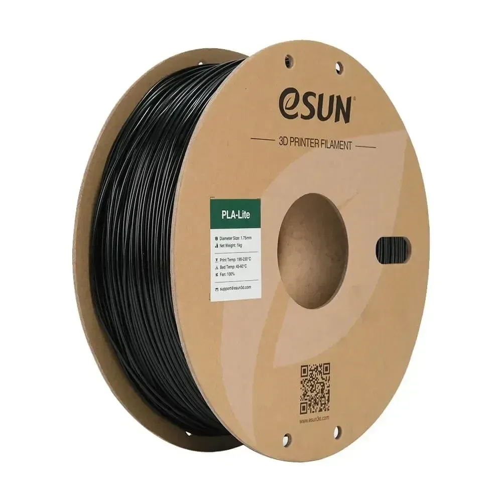 eSUN PLA-Lite Black, 1.75 mm 1 kg spool