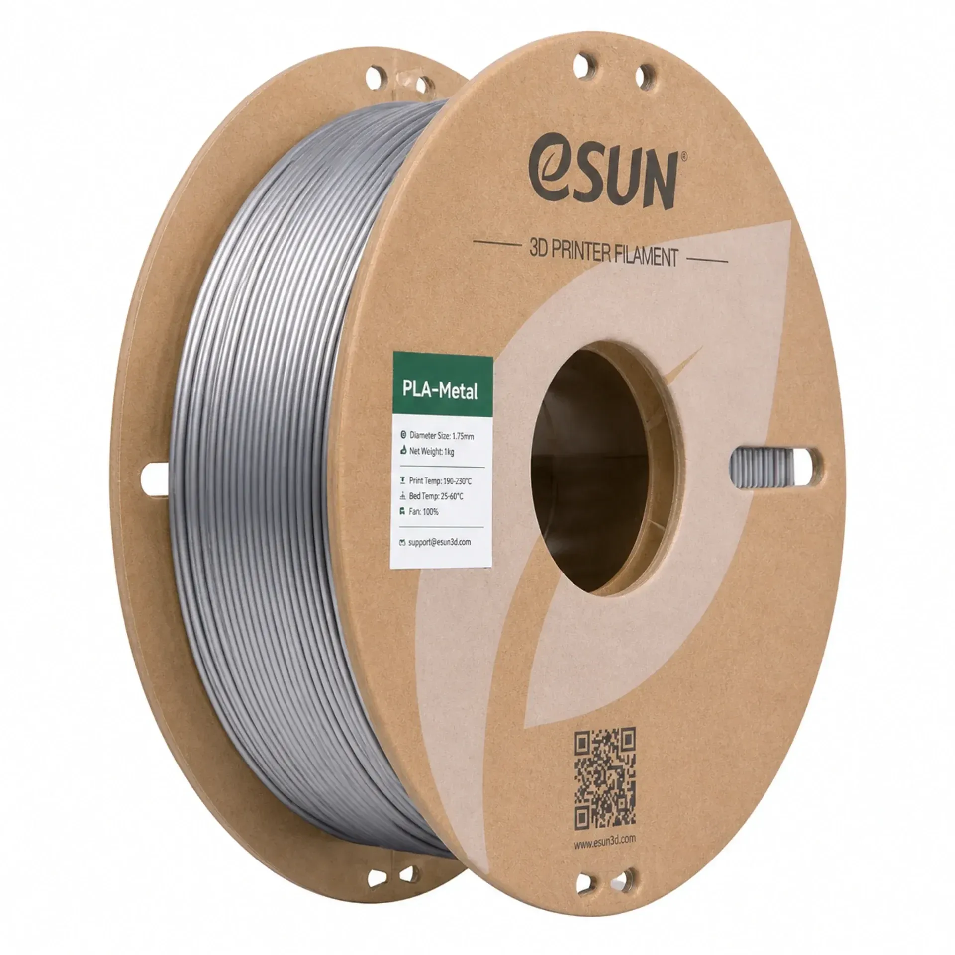 eSUN PLA-Metal Silver, 1.75 mm 1 kg spool