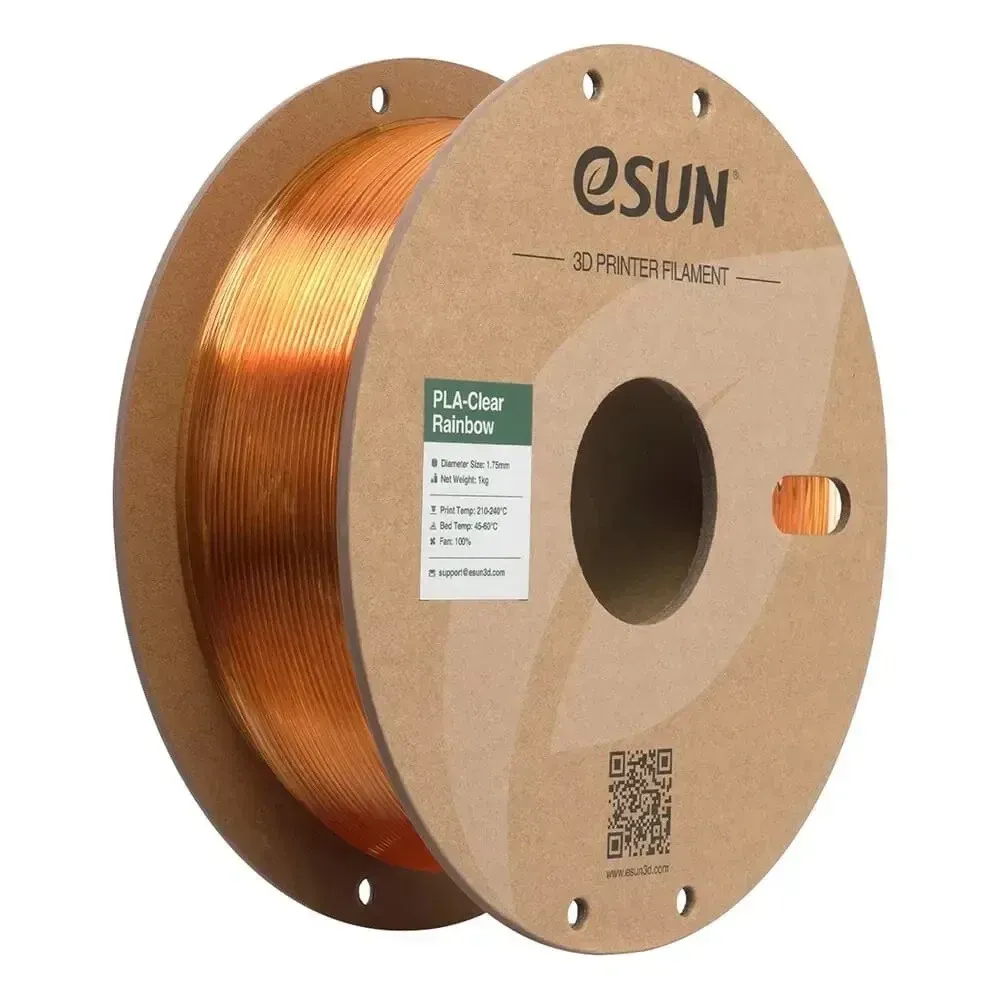 eSUN PLA-Clear Rainbow Flame Crystal, 1.75 mm 1 kg spool