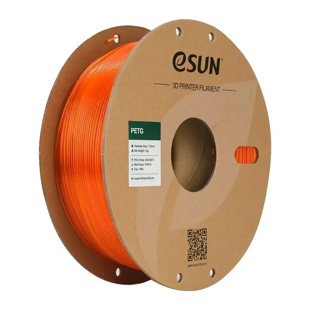 eSUN PETG Translucent Deep Orange, 1.75 mm 1 kg spool