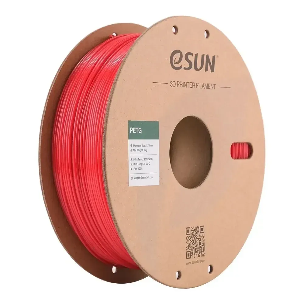 eSUN PETG Translucent Red, 1.75 mm 1 kg spool