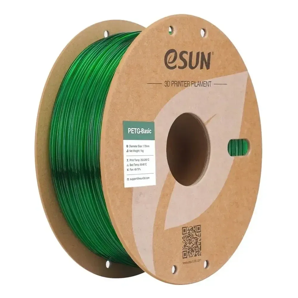 eSUN PETG-Basic Translucent Green, 1.75 mm 1 kg spool