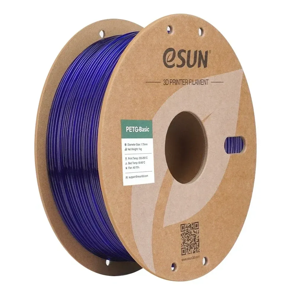 eSUN PETG-Basic Translucent Blue, 1.75 mm 1 kg spool