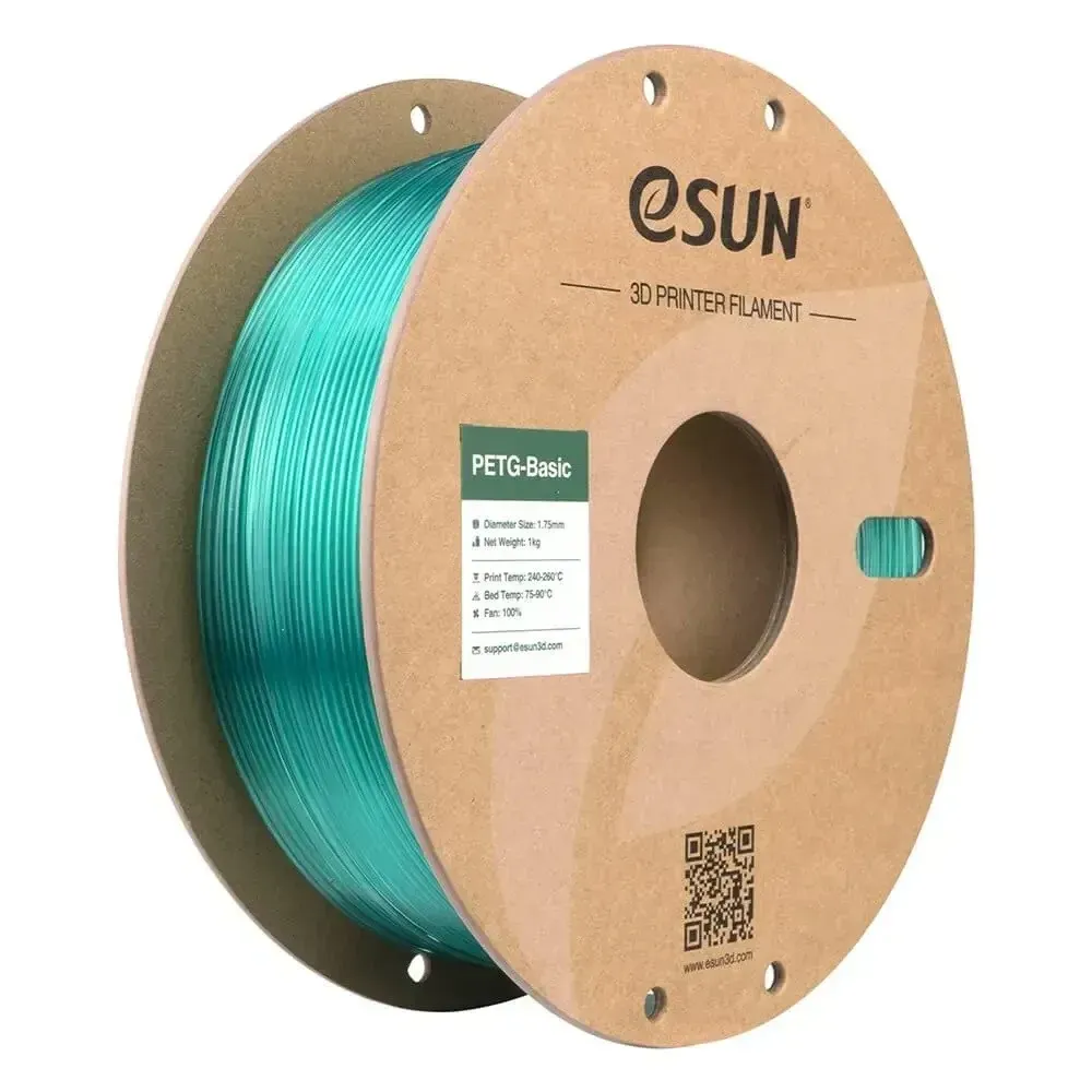 eSUN PETG-Basic Translucent Light Green, 1.75 mm 1 kg spool