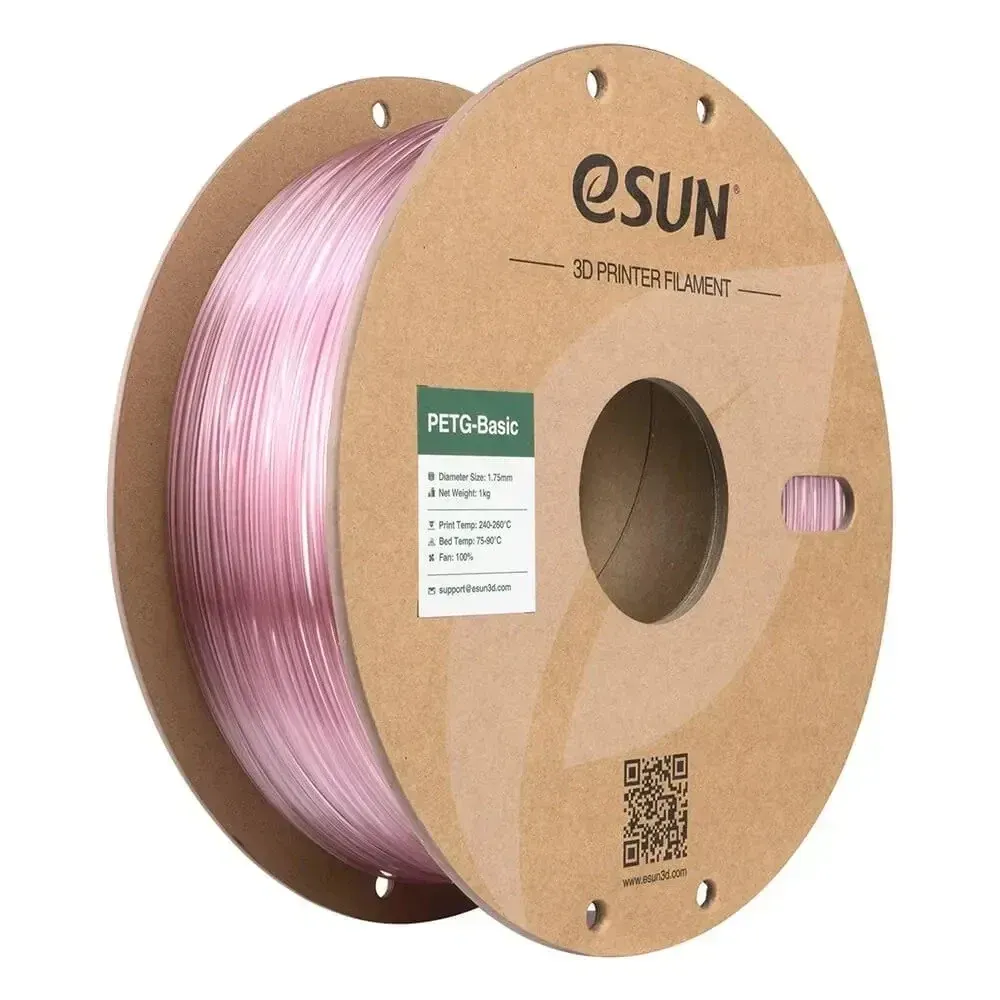 eSUN PETG-Basic Translucent Light Pink, 1.75 mm 1 kg spool