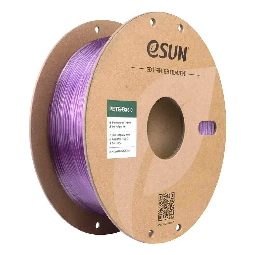 eSUN PETG-Basic Translucent Light Purple, 1.75 mm 1 kg spool