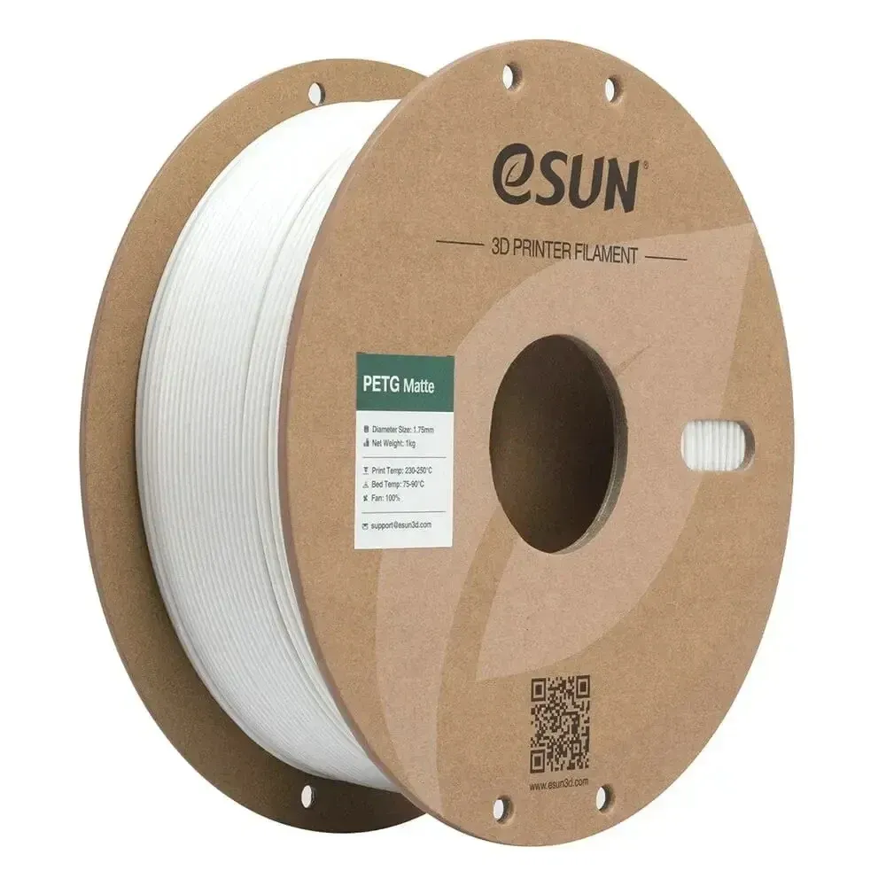 eSUN PETG-Matte White, 1.75 mm 1 kg spool