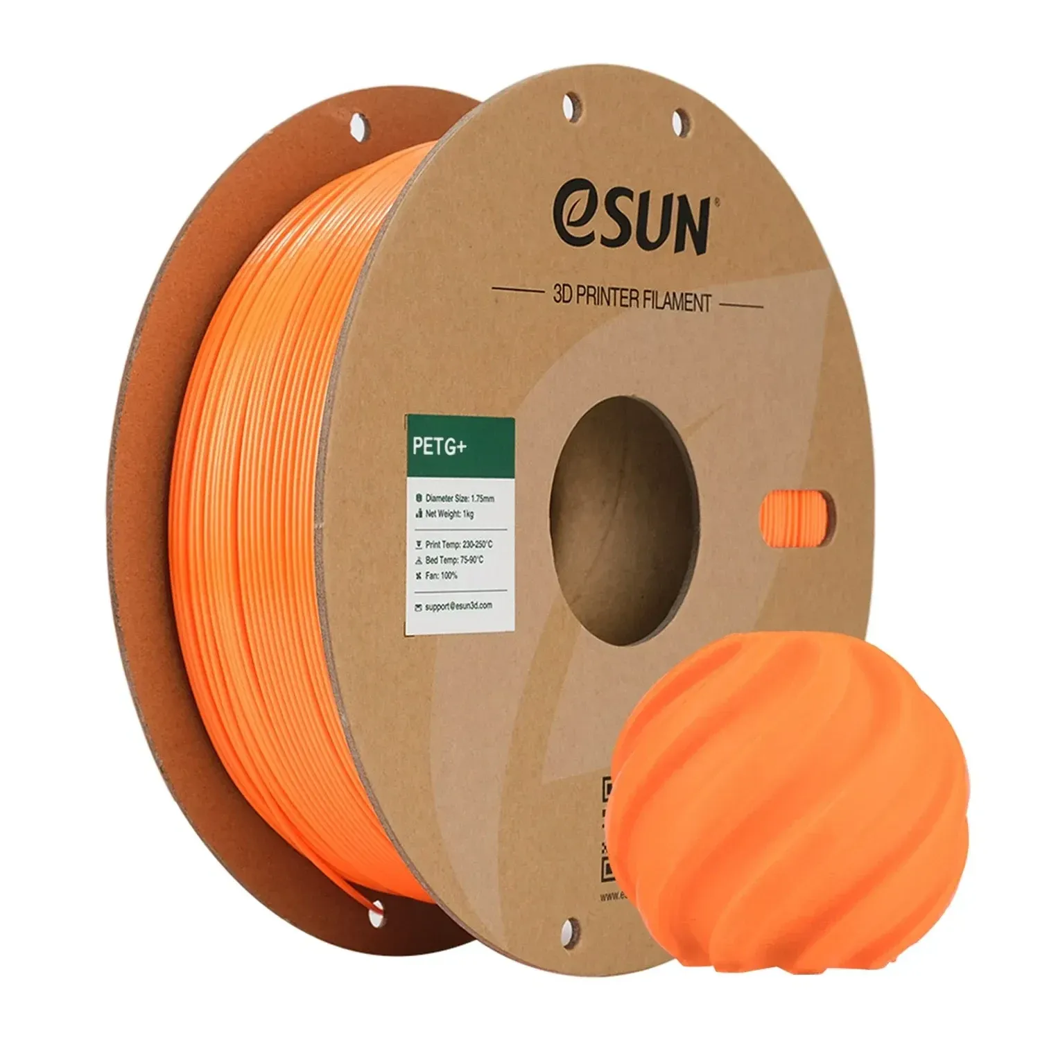 eSUN PETG+ Orange, 1.75 mm 1 kg spool