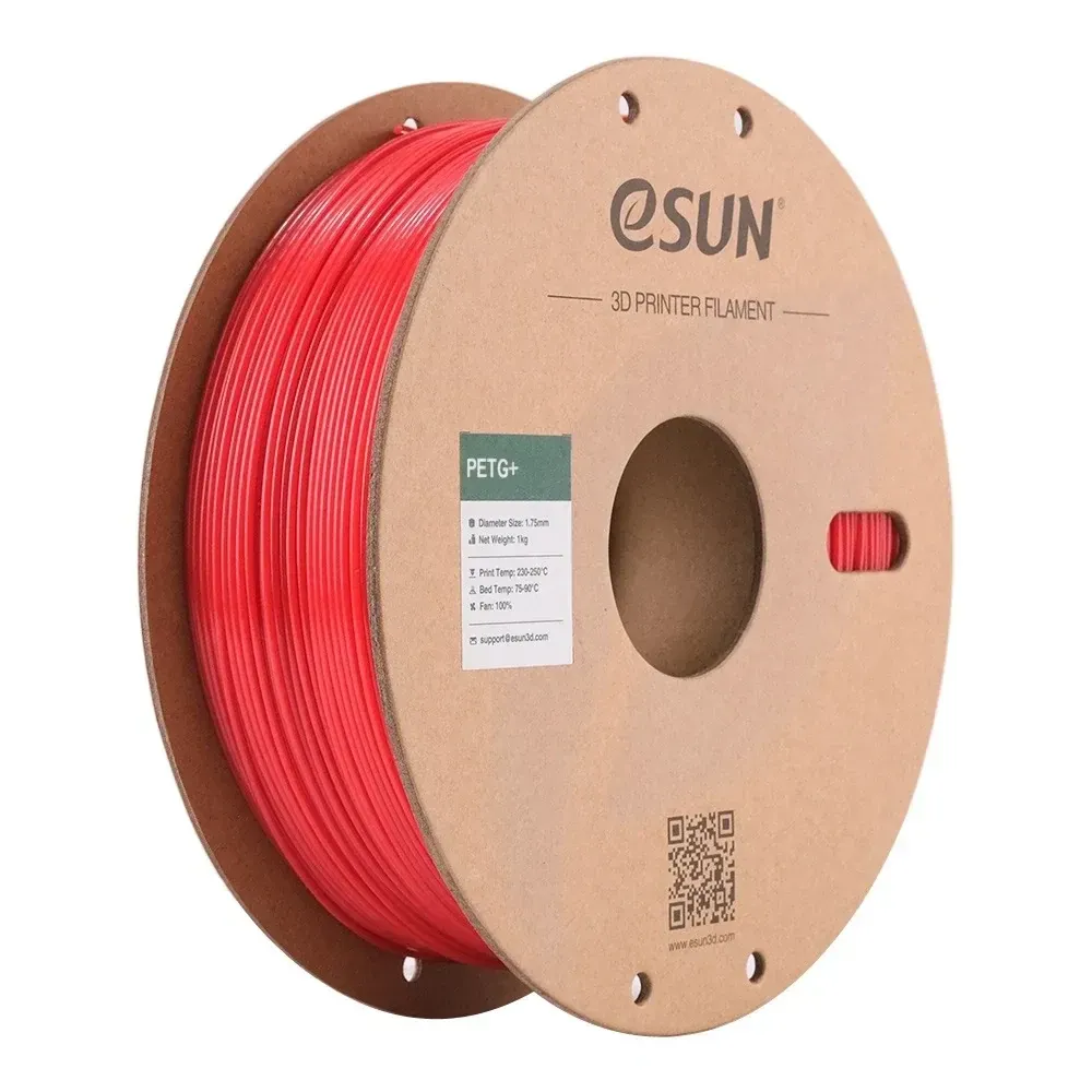 eSUN PETG+ Red, 1.75 mm 1 kg spool