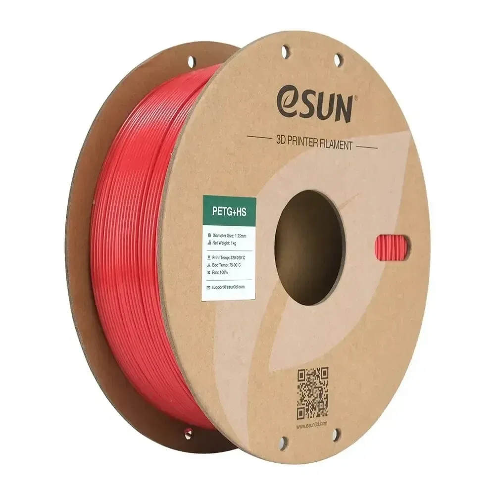 eSUN PETG+HS Red, 1.75 mm 1 kg spool
