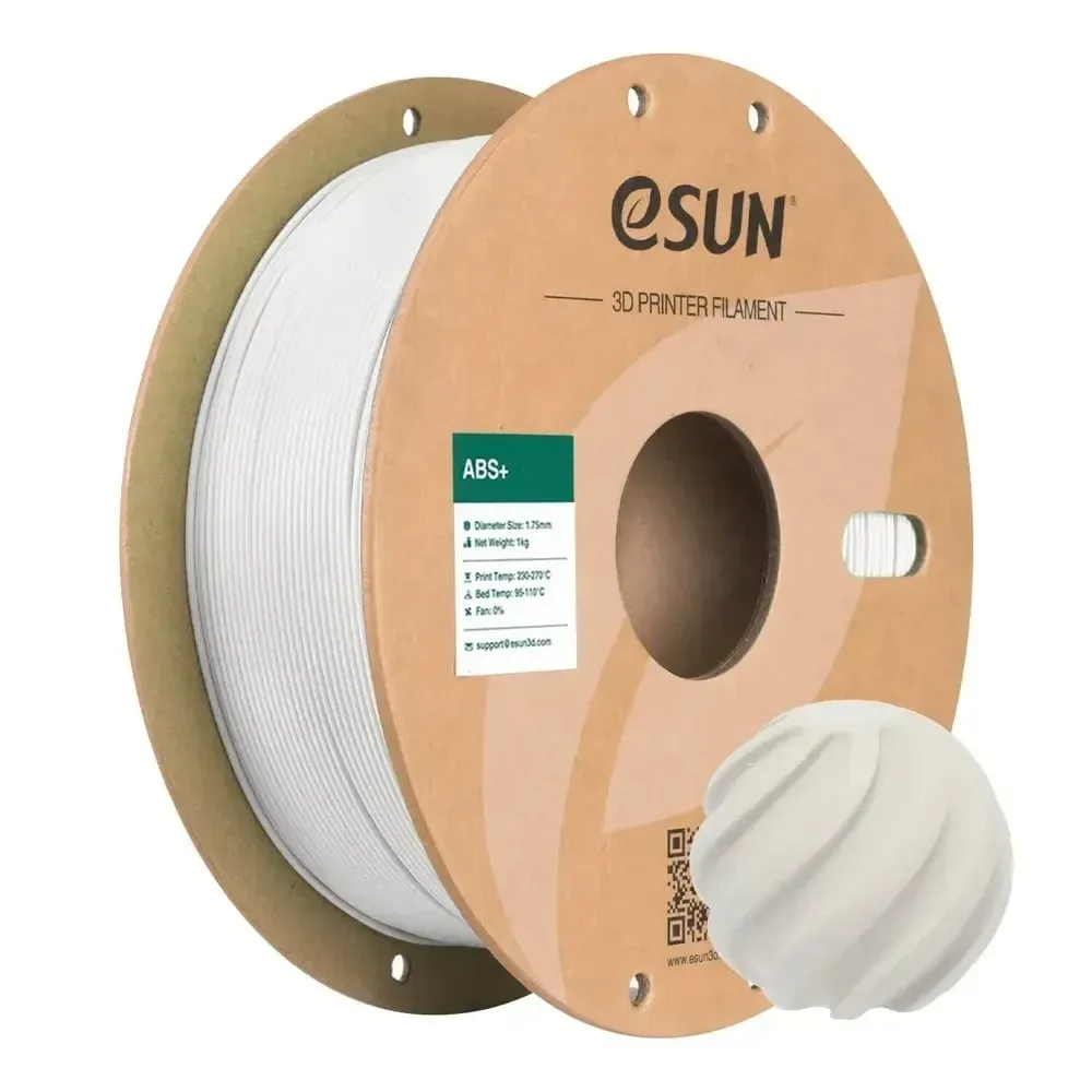 eSUN ABS+ White, 1.75 mm 1 kg spool