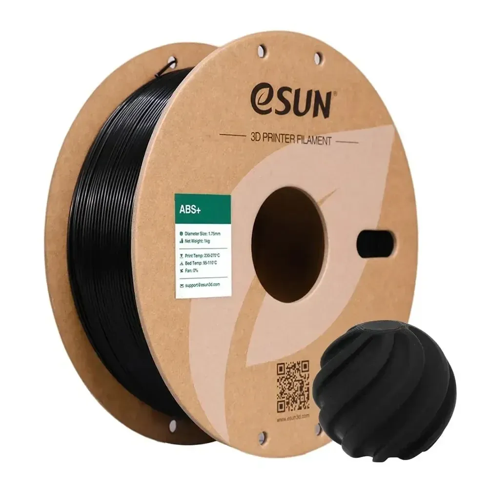 eSUN ABS+ Black, 1.75 mm 1 kg spool