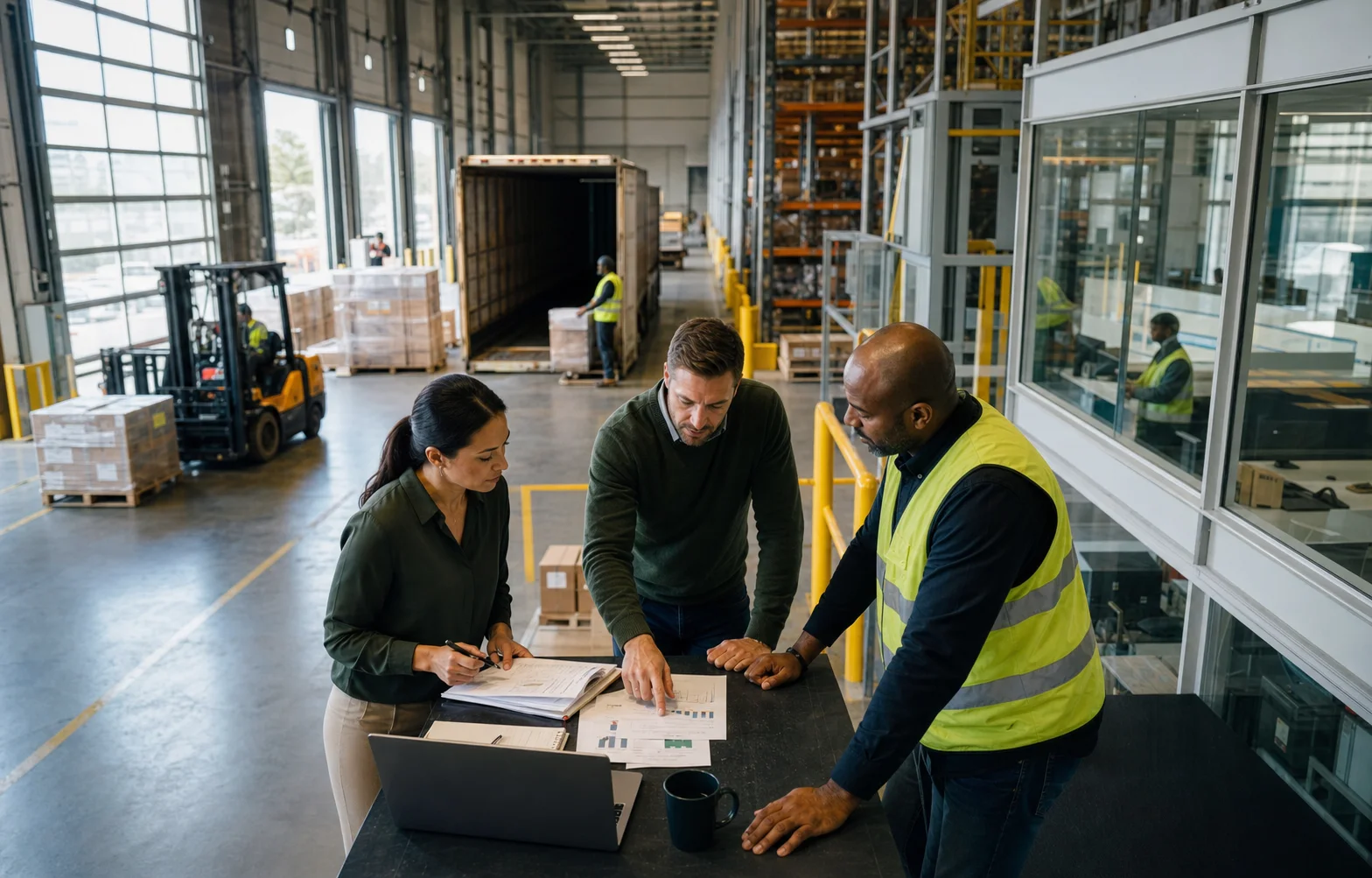 A warehouse prospect research map with facility evidence and buyer questions