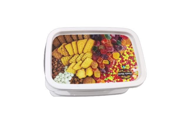 Pack of 2 high quality Plastic storage containers best for storing food cookies jellies and other food items