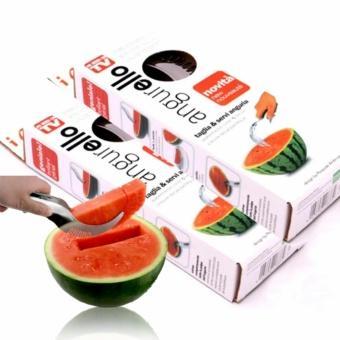 Stainless Steel Slicer Watermelon Cutter, Splitter Kitchen Tool for Watermelon Melon Papaya Cantaloupe Fruits