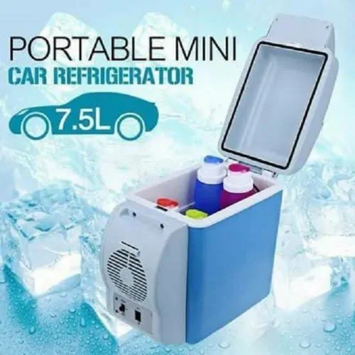 Portable 12V 7.5L Auto Car Mini Fridge Travel Refrigerator Quality Abs Multi-Function Cooler Freezer Warmer