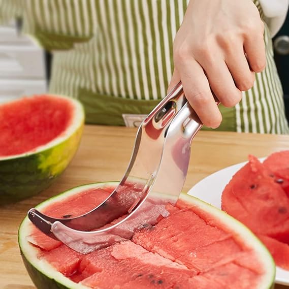 Watermelon Slicer Watermelon Cutter Corer and Server stainless Steel Kitchen Gadgets Fruit Slicer Watermelon Cutter Tool