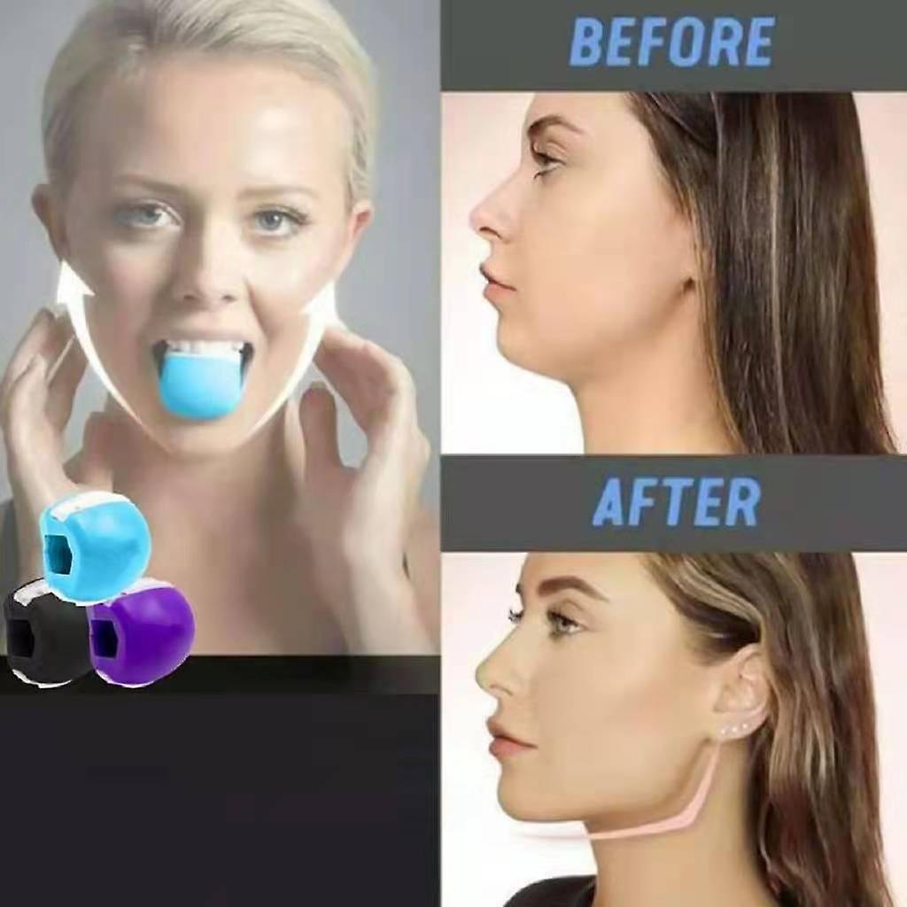 Jawline Ball Silica Gel Face Exercise Muscle Training Ball Neck Face Jaw Toning Muscle Training Face Lifting