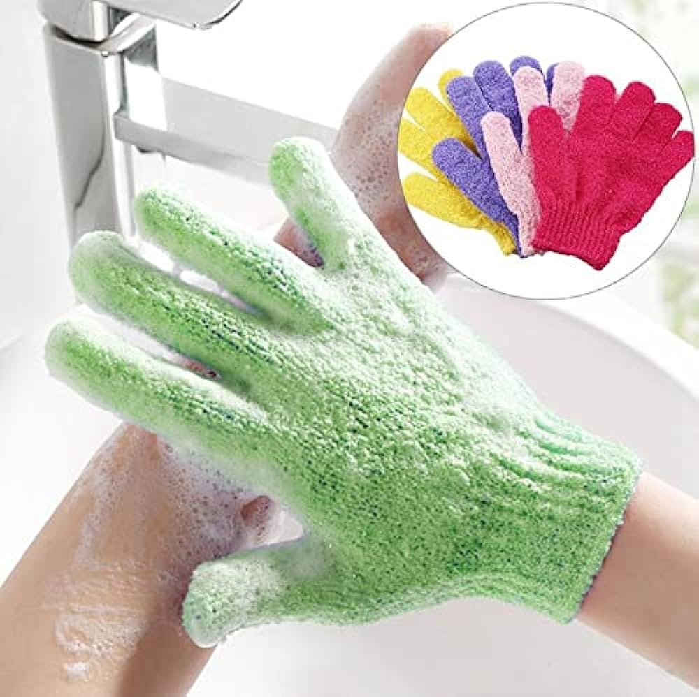 Bath Gloves Exfoliating Gloves Bath Shower Mitt Scrub Spa Massage RRB13213