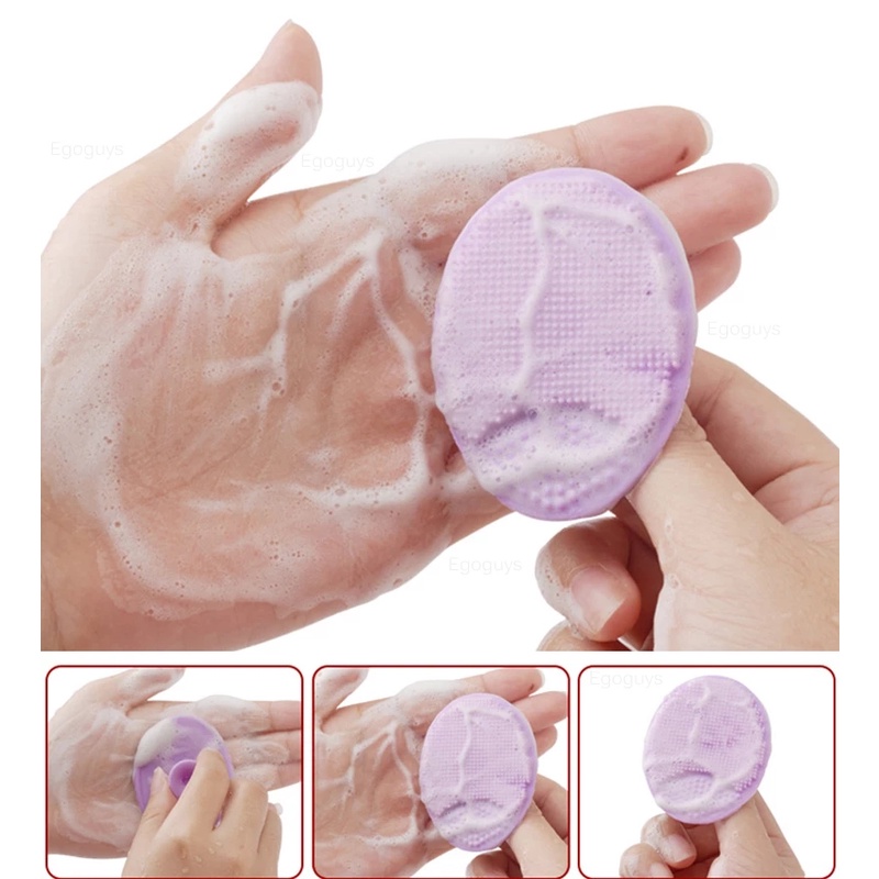 Facial Cleansing Brush,Soft Silicone Face Scrubber Exfoliating Brush-Facial Cleansing Pads Precision Pore Cleansing