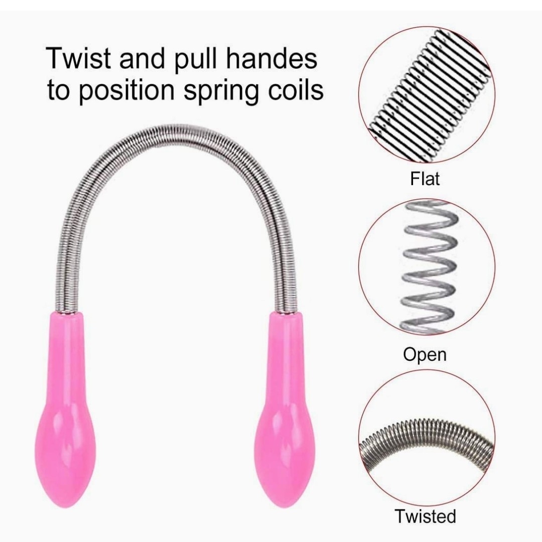 Stainless Steel Beauty Face Depilation Body Hair Facial Cleaning Hair Styling Spring Bend Epilator Stick Tool Epilator