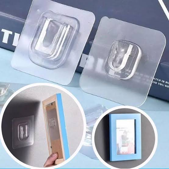 Magic Double Sided Wall Adhesive Storage Hook Paste Plug Socket Holder Fixing Organize 1 Pair