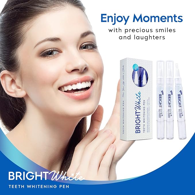 Hermon Premium Teeth Whitening Pen, Without Pain or Sensitivity, Effectively Removes Stains for Whiter Teether