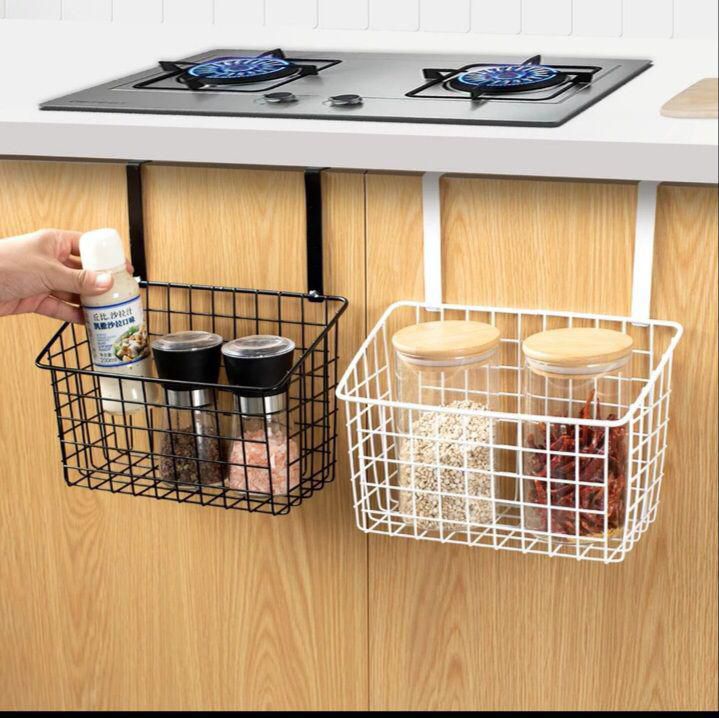 Multifunctional Kitchen Wall Hanging Shelf, Seasoning Storage Rack, Non-Punched Basket