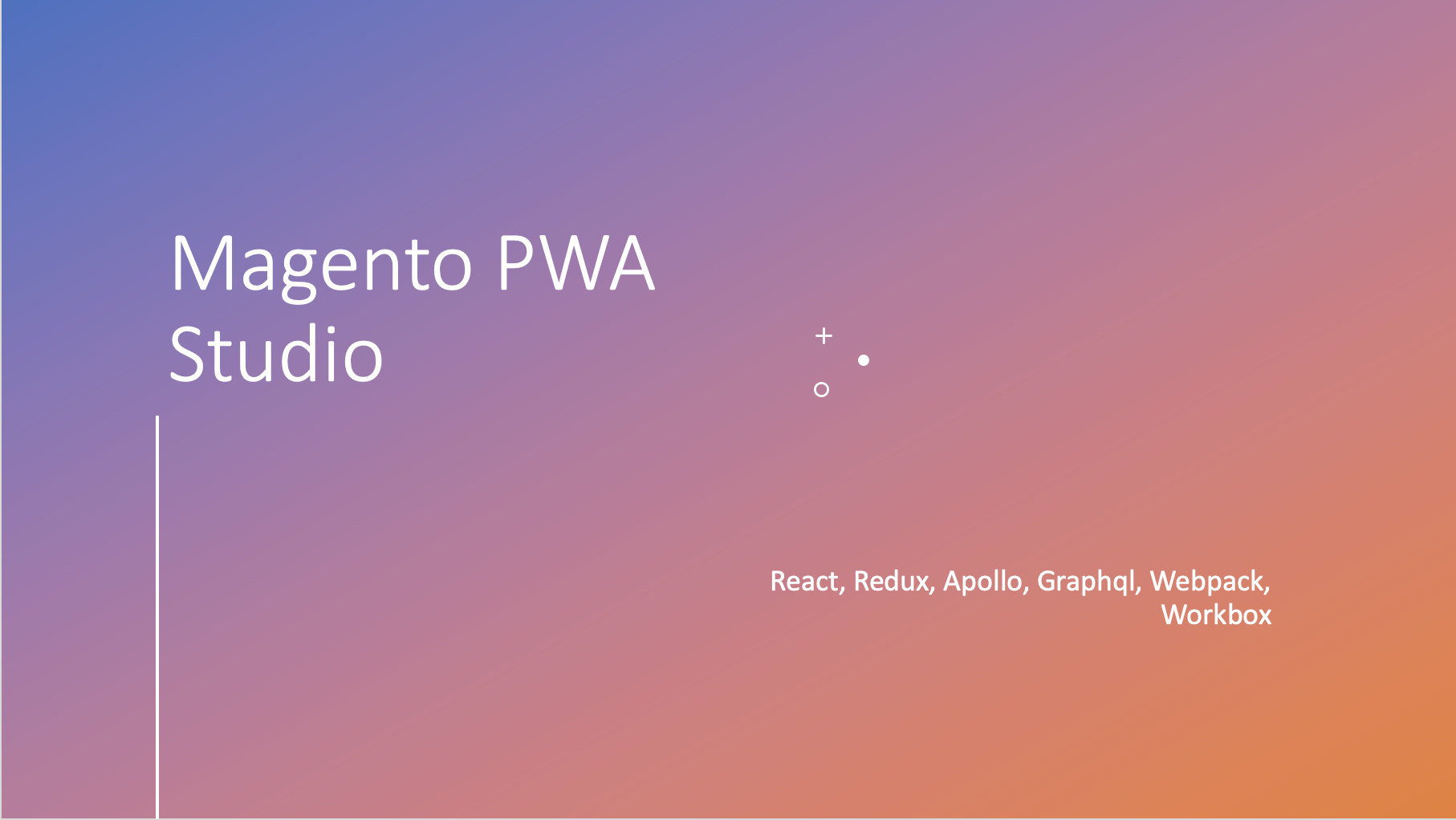 React pwa studio project setup and execution 