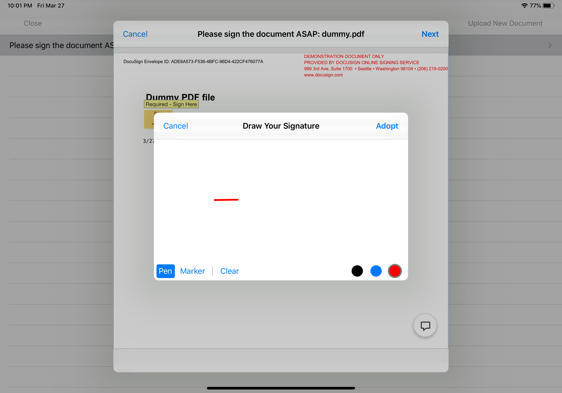 draw your signature docusign