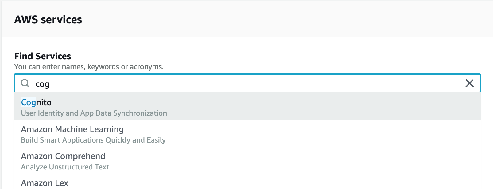 manage user pool