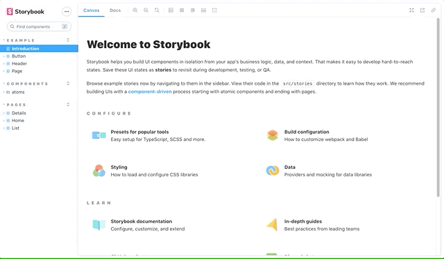 storybook with react nextjs