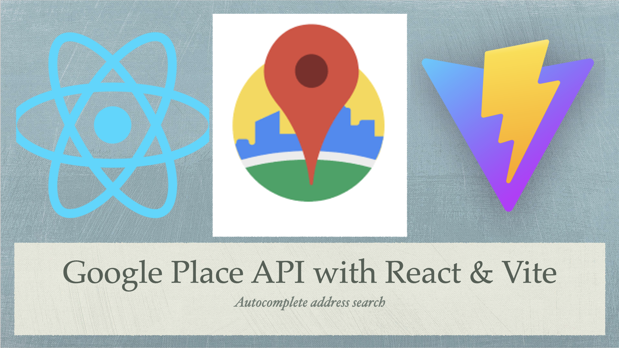 google place API autocomplete search react