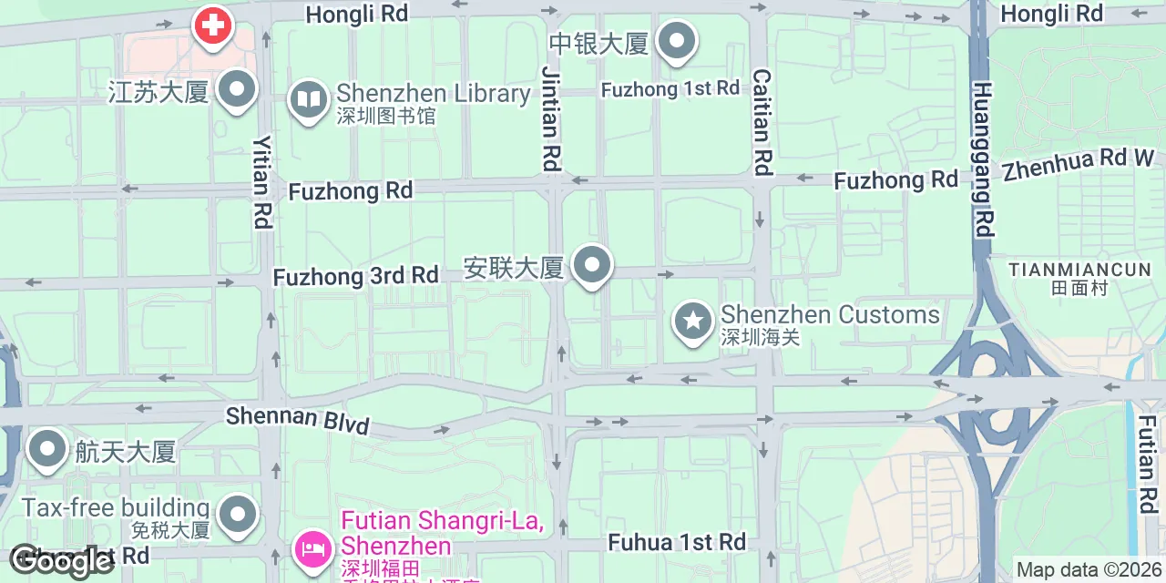 4018 Jin Tian Road,26/F,Futian District, Shenzhen 518026