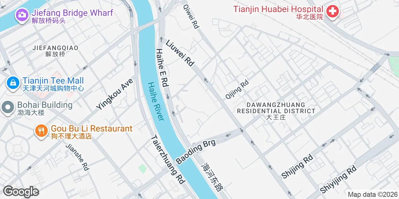 238 Liuwei Road,3&4/F, Tianjin Riverview Place,Hedong District, Tianjin 300012