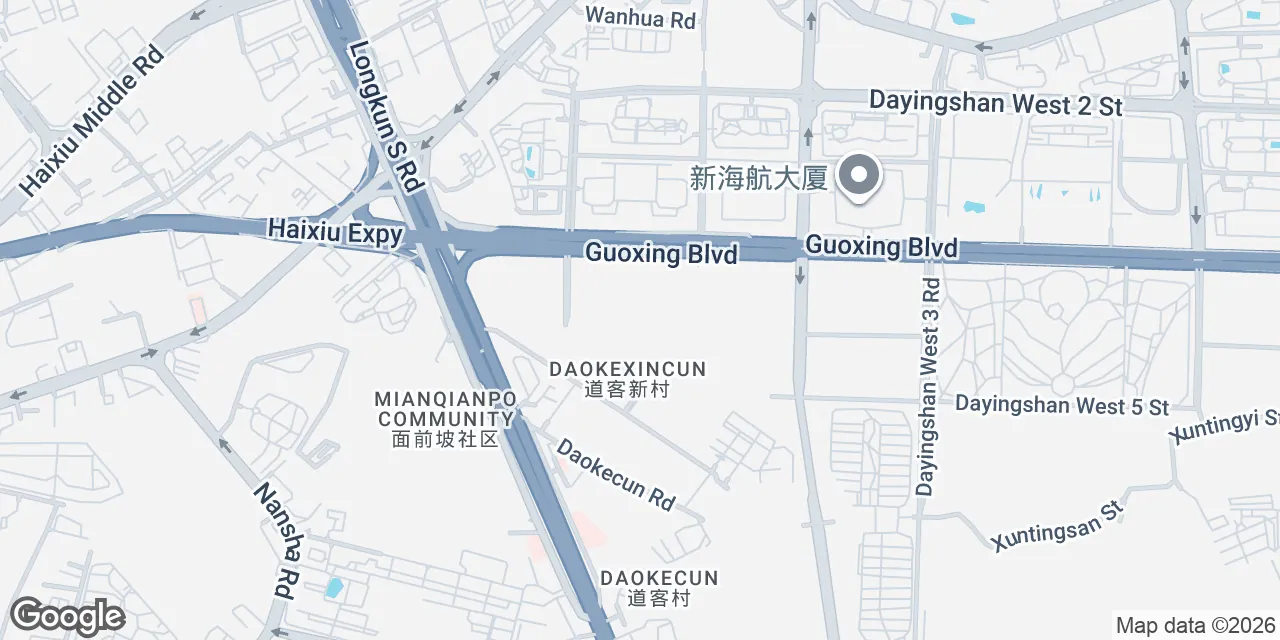 Building 2, HNA Haoting Nanyuan Phase 2,No.4 Guoxing Avenue, Guoxing Subdistrict,Qiongshan District, Haikou 570203