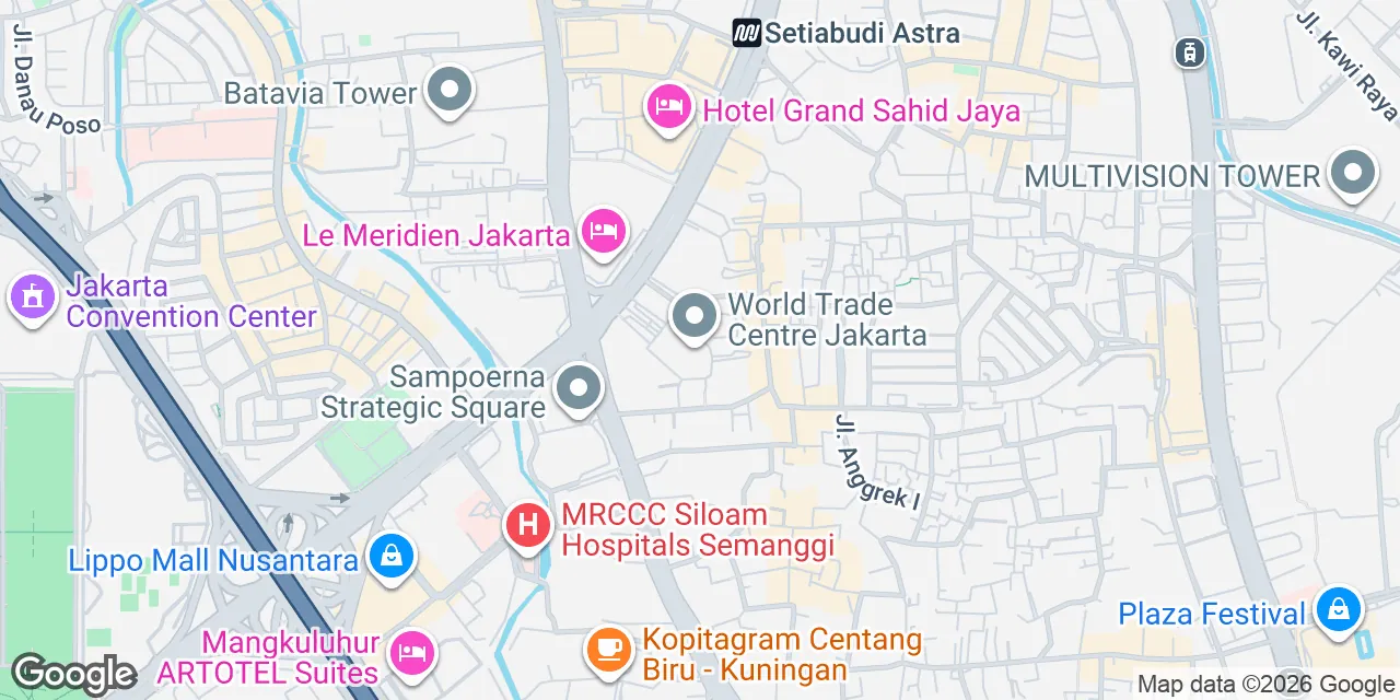Jl. Jendral Sudirman Kav. 29-31 WTC5,RT.8/RW.3,Kuningan, Jakarta Golden Triangle 12920
